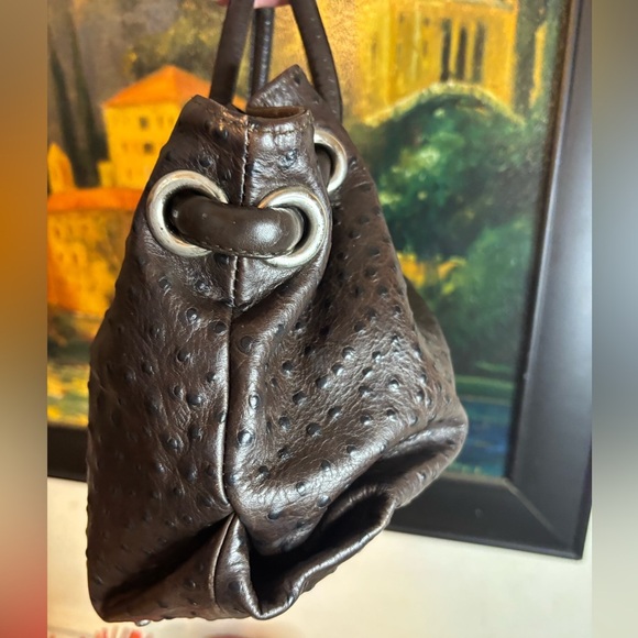Furla Ostrich Shoulder Bag - Picture 8 of 12